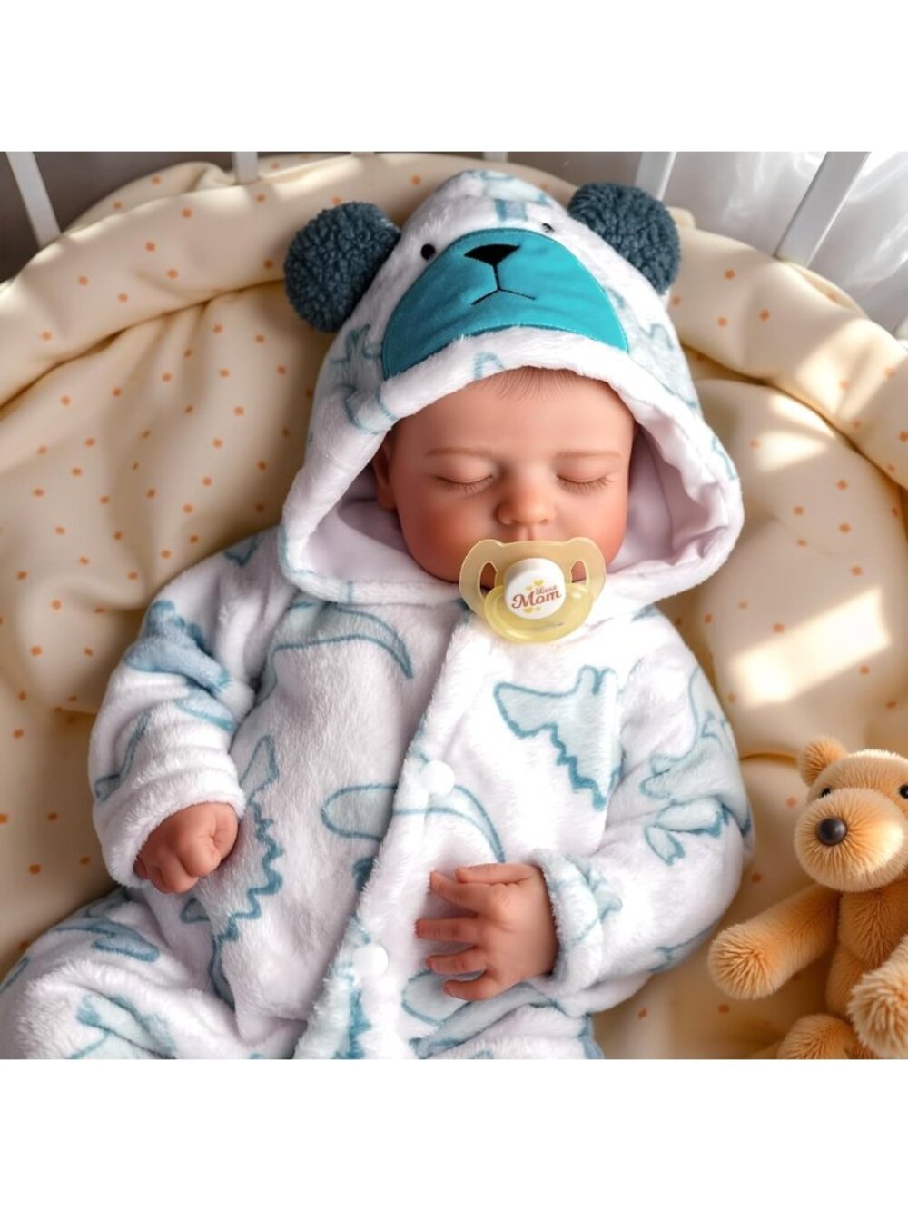 20in Lifelike Reborn Baby Boy Doll Soft Body Hand Painted Newborn